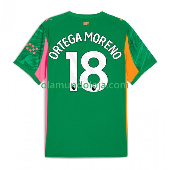 Camisola Manchester City ORTEGA MORENO 18 Guarda-redes Homem Equipamento Primeiro 2025-2026 Manga Curta